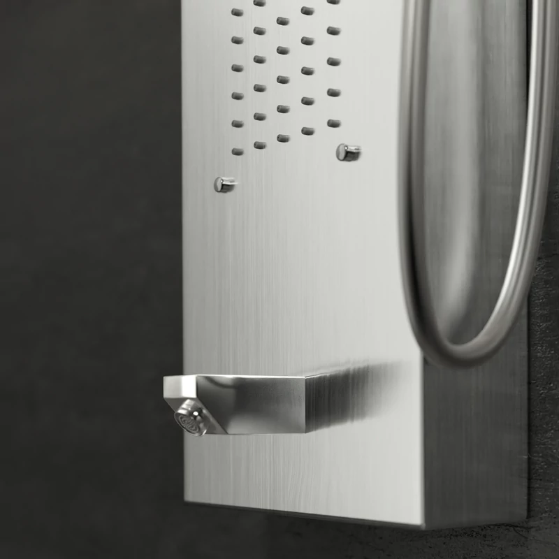 Merin Silver zuhanypanel, rozsdamentes acél