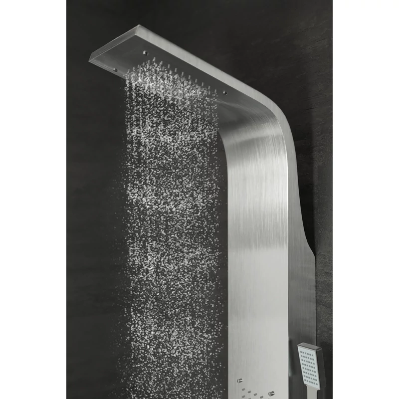 Merin Silver zuhanypanel, rozsdamentes acél