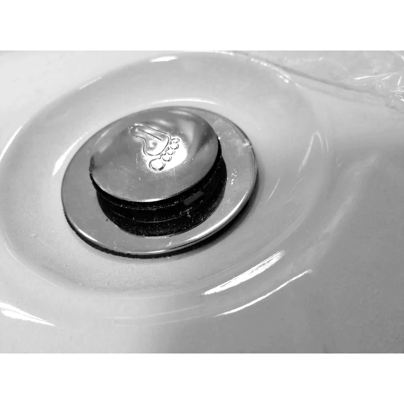 EVA 80x80x14 cm, íves alakú, akril zuhanytálca szifonnal