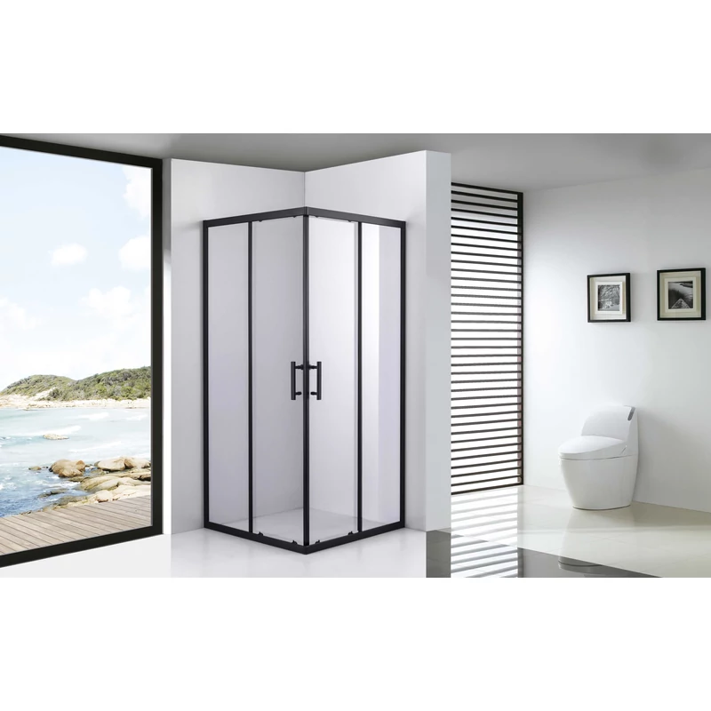 Toulon || 6mm Black zuhanykabin 70*70 190cm